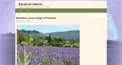 Desktop Screenshot of escalenluberon.com